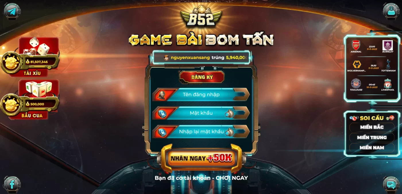 Có thể đăng ký bao nhiêu tài khoản tai B52?