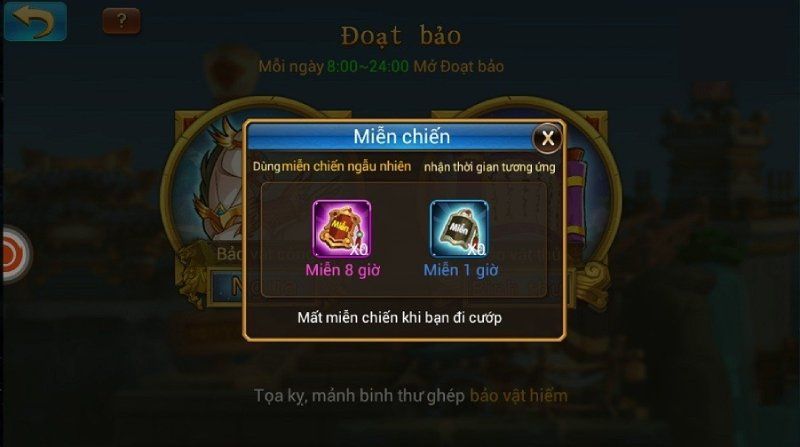 Một số lưu ý khi chơi Đoạt bảo VN88